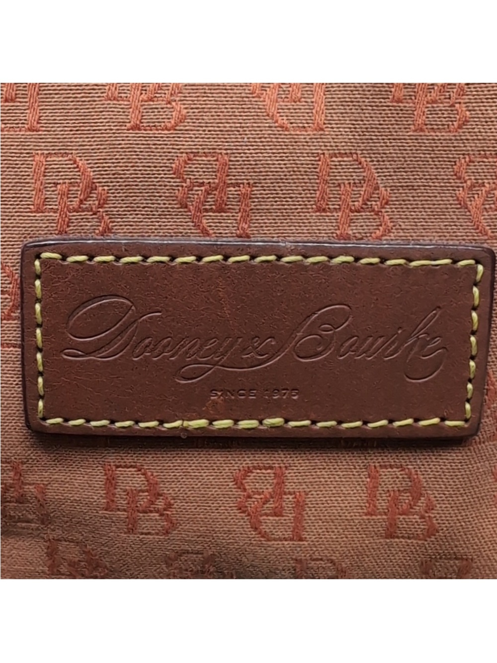 Dooney & Bourke Orange Logo Tote - Picture 2 of 13